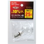 （まとめ買い） ELPA ミニクリプトン球 電球 25W形 E17 クリア GKP-L22H（C） 【×30セット】