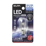 （まとめ買い） ELPA LEDナツメ球 電球 E12 クリア昼白色 LDT1CN-G-E12-G105 【×10セット】