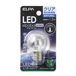 （業務用セット） ELPA LED装飾電球 ミニボール球形 E17 G30 クリア昼白色 LDG1CN-G-E17-G245 【×5セット】