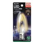 （業務用セット） ELPA LED装飾電球 シャンデリア球形 E17 クリア電球色 LDC1CL-G-E17-G327 【×10セット】