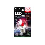（業務用セット） ELPA LED装飾電球 ミニボール球形 E17 G30 クリアレッド LDG1CR-G-E17-G247 【×5セット】