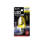 （業務用セット） ELPA LED装飾電球 ローソク球形 E12 クリアイエロー LDC1CY-G-E12-G309 【×10セット】