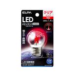 （業務用セット） ELPA LED装飾電球 ミニボール球形 E26 G40 クリアレッド LDG1CR-G-G257 【×5セット】