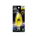 （業務用セット） ELPA LED装飾電球 シャンデリア球形 E17 クリアイエロー LDC1CY-G-E17-G330 【×5セット】