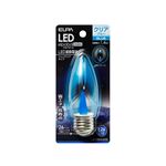 （業務用セット） ELPA LED装飾電球 シャンデリア球形 E26 クリアブルー LDC1CB-G-G339 【×5セット】