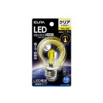 （業務用セット） ELPA LED装飾電球 S形ミニ球形 E26 クリアイエロー LDA1CY-G-G559 【×5セット】