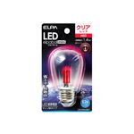 （業務用セット） ELPA LED装飾電球 サイン球形 E26 クリアレッド LDS1CR-G-G907 【×5セット】