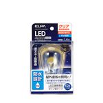 （業務用セット） ELPA 防水型LED装飾電球 サイン球形 E26 クリア電球色 LDS1CL-G-GWP906 【×5セット】