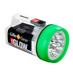 （まとめ買い） ELPA ライフギア LED強力ライト 単3形4本 グリーン DOP-LG500（G） 【×2セット】