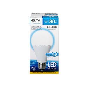 （業務用セット） ELPA LED電球 一般電球A形 80W形 E26 昼光色 広配光 LDA14D-G-G598 【×2セット】 - 拡大画像