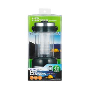 （まとめ買い） ELPA LEDランタン 白色 43ルーメン 単1形4本 DOP-L009L 【×5セット】