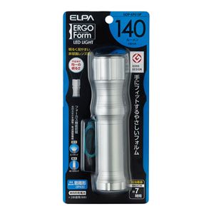 （まとめ買い） ELPA エルゴフォルム LEDハンドライト 140ルーメン 単4形3本 フォーカス機能付 DOP-EP313F 【×3セット】