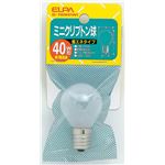 （まとめ買い） ELPA ミニクリプトン球 電球 40W形 E17 ホワイト G-103H（W） 【×30セット】