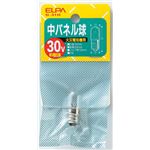 （まとめ買い） ELPA 中パネル球 電球 30V E12 クリア G-31H 【×30セット】