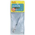 （まとめ買い） ELPA シャンデリア球 電球 25W E12 クリア G-72H（C） 【×20セット】