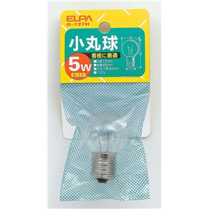 （まとめ買い） ELPA 小丸球 電球 5W E12 クリア G-127H 【×30セット】