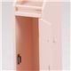 トイレラック/トイレ収納棚　【幅15.5cm×奥行20.5cm】　木製　スリム　ピンク　【完成品】 - 縮小画像3