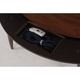 リビングこたつテーブル 本体 【楕円形/幅105cm】 木製 コード収納ボックス付き ウォールナット - 縮小画像5