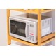 冷蔵庫ラック 木製 棚板(10段階高さ調整可)/アジャスター付き ナチュラル  - 縮小画像4