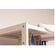 冷蔵庫ラック 木製 棚板(10段階高さ調整可)/アジャスター付き 白(ホワイト)  - 縮小画像3