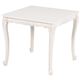 ダイニングテーブル ヴィオレッタシリーズ 木製 正方形 アンティーク調ホワイト(白) 