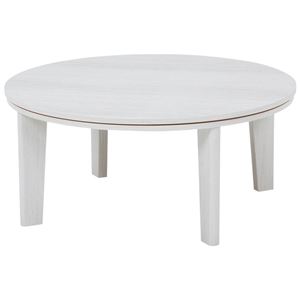 カジュアルこたつテーブル 円形 本体 80cm 円形 白  - 拡大画像