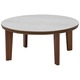 カジュアルこたつテーブル 円形 本体 木目調 80cm 円形 ブラウン - 縮小画像2
