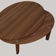 カジュアルこたつテーブル 楕円形 本体 木目調 105cm 楕円 ブラウン  - 縮小画像5