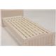 引き出し(二個)付きベッド（セミシングルショートサイズ） 木製 宮付き 白  - 縮小画像3