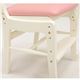キッズチェア(子供用椅子/学習椅子) 木製/合成皮革(合皮) 幅43cm 高さ調整可 RC-1853WH ホワイト(白) - 縮小画像5