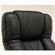 高座椅子 肘付き 背もたれ/座面高調整可 張地：合成皮革(合皮) LZ-4454BK ブラック(黒) - 縮小画像2