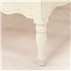 アンティーク調ベッド 【シングルサイズ】 木製 姫系 RB-1680AW-S アンティークホワイト(白) - 縮小画像5