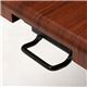 リフティングテーブル(昇降式テーブル) 木製/スチールパイプ 幅105cm レバー式 KT-3170BR ブラウン - 縮小画像3