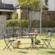 ガーデンテーブル(丸型テーブル) ガーデンシリーズ スチール φ61cm LT-4360 - 縮小画像3