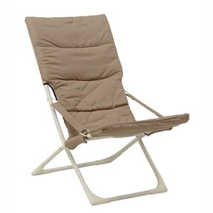 折りたたみ椅子(折りたたみチェア) スチールフレーム 幅65.5cm LC-4702BE ベージュ - 拡大画像