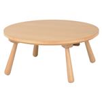 木目調リビングこたつテーブル 本体 【丸型/直径90cm】 ナチュラル 『MARTH』 木製 省エネスイッチ