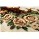 花柄 ラグマット/絨毯 【230cm×230cm ブラウン】 長方形 ホットカーペット 床暖房対応 『リオ3』