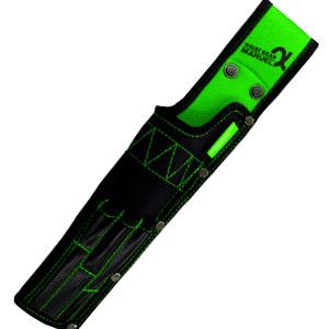 （まとめ）電工ポケット WAIST GEAR 【充電ドライバー差し×5セット】 グリーン（緑） マーベル MDP-100AG - 拡大画像