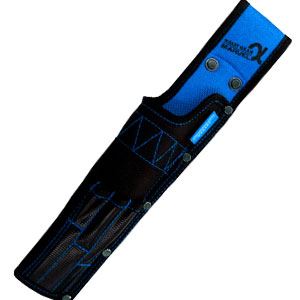 （まとめ）電工ポケット WAIST GEAR 【充電ドライバー差し×5セット】 ブルー（青） マーベル MDP-100AB - 拡大画像