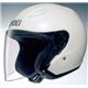 ジェットヘルメット シールド付き J-STREAM ホワイト S 【バイク用品】 - 縮小画像1