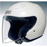 ジェットヘルメット シールド付き J-STREAM ホワイト S 【バイク用品】