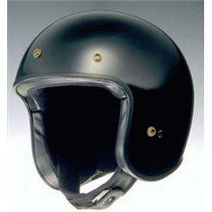 ジェットヘルメット FREEDOM ブラック L 【バイク用品】 - 拡大画像