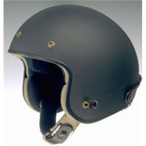 ジェットヘルメット MASH-X マットブラック S 【バイク用品】 - 拡大画像