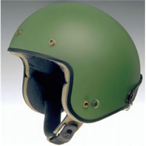 ジェットヘルメット MASH-X マットオリーブグリーン M 【バイク用品】 - 拡大画像