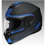 フルフェイスヘルメット QWEST BLOODFLOW TC-2 ブルー/ブラック S 【バイク用品】