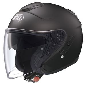 ジェットヘルメット シールド付き J-CRUISE マットブラック S 【バイク用品】 - 拡大画像