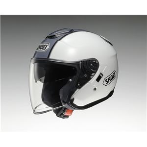 ジェットヘルメット シールド付き J-CRUISE CORSO TC-6 ホワイト/シルバー S 【バイク用品】 - 拡大画像