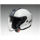 ジェットヘルメット シールド付き J-CRUISE CORSO TC-6 ホワイト/シルバー S 【バイク用品】 - 縮小画像1