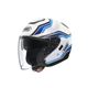 ジェットヘルメット シールド付き J-CRUISE STOLD TC-2 ブルー/ホワイト S 【バイク用品】 - 縮小画像1