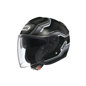 ジェットヘルメット シールド付き J-CRUISE STOLD TC-5 ブラック/グレー S 【バイク用品】 - 拡大画像